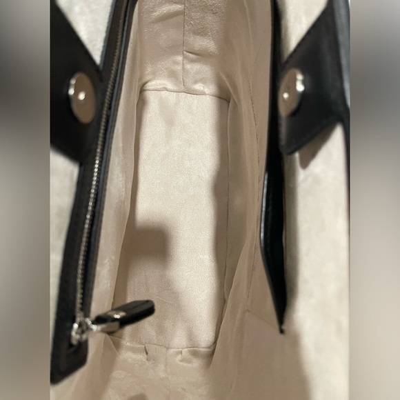 NWT | 100% Nappa Leather City Tote | Retro Summer Stripe - Picture 7 of 10